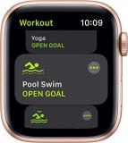 Apple Watch SE (GPS, 44mm) - Gold Aluminum Case with Pink Sand Sport Band (Renewed)