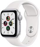 Apple Watch SE (GPS, 40mm) - Silver Aluminum Case with White Sport Band (Renewed...