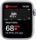 Apple Watch SE (GPS, 40mm) - Silver Aluminum Case with White Sport Band (Renewed)