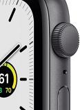Apple Watch SE (Gen 1) [GPS 44mm] Smart Watch w/Space Grey Aluminium Case with Midnight Sport Band. Fitness & Activity Tracker, Heart Rate Monitor, Retina Display, Water Resistant