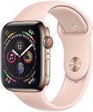 Apple Watch Series 4 (GPS + Cellular, 40MM) - Gold Stainless Steel Case with Pink Sand Sport Band (Renewed)