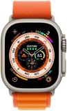 Apple Watch Ultra [GPS + Cellular 49mm] Smart Watch w/Rugged Titanium Case & Orange Alpine Loop Large. Fitness Tracker, Precision GPS, Action Button, Extra-Long Battery Life, Brighter Retina Display