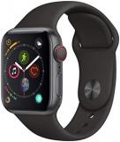 Apple Watch Series 4 (GPS + Cellular, 40MM) - Space Black Aluminum Case with Bla...