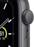 Apple Watch SE (GPS, 40mm) - Space Gray Aluminum Case with Black Sport Band (Renewed)