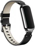 Fitbit Luxe, Leather Alternative Band,Black,Large
