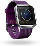 Fitbit FB502SPMSCAN Blaze Fitness Watch, Silver Small Plum