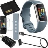 Fitbit Charge 5 Advanced Fitness & Health Tracker (Blue) with Built-in GPS, Stre...