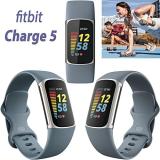 Fitbit Charge 5 Advanced Fitness & Health Tracker (Blue) with Built-in GPS, Stress Management Tools, Bundle with 2 Watch Bands, 3.3foot Charge Cable, Wall Adapter, Screen Shield & PremGear for Fitbit
