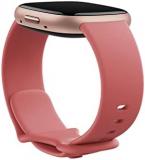 Fitbit Infinity Band, 24mm Attach,Pink Sand,Large *Compatible with Sense 2, Sense, Versa 4 & Versa 3