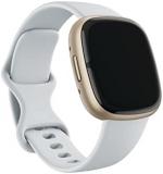 Fitbit Infinity Band, 24mm Attach, Blue Mist,Small *Compatible with Sense 2, Sense, Versa 4 & Versa 3