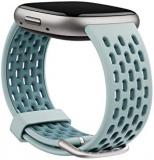 Sport Band for Fitbit 24mm Attach,Sea Blue/Ocean,Large *Compatible with Sense 2, Sense, Versa 4 & Versa 3