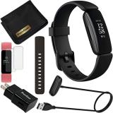 Fitbit Inspire 2 Smart Watch Health & Fitness Tracker (Black), with 24/7 Heart R...