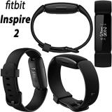 Fitbit Inspire 2 Smart Watch Health & Fitness Tracker (Black), with 24/7 Heart Rate, 1-Year Premium Trial, S & L Bands, 3.3ft Charging Cable, Wall Adapter, Screen Protectors & PremGear Cleaning Cloth
