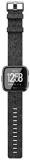 Fitbit Versa Special Edition Smart Watch - Charcoal Woven & Black Band (Renewed)