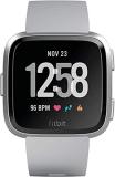 Fitbit Versa Smart Watch, Gray/Silver Aluminium, One Size (S & L Bands Included)