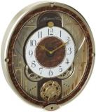 SEIKO Melodies In Motion Wall Clock Wall Clock, Golden French Horns