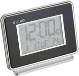 SEIKO Hudson Everything Bedroom Digital Alarm Clock, Black