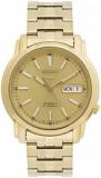 Seiko 5 #SNKL86 Men's Gold Tone Stainless Steel Gold Dial Automatic Watch by Seiko Watches