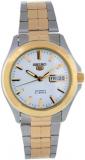 SEIKO Men's SNKK94 Two Tone Stainless Steel Analog with White Dial Watch