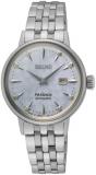 SEIKO Ladies Presage Automatic Light Blue dial Silver Bracelet Watch SRE007