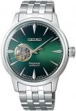 Seiko Presage Cocktail Time ‘Grasshopper’ Open Heart Green Dial Watch SSA441J1