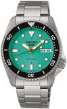 Seiko 5 Sports Gents SKX Midi Automatic Watch SRPK33K1, Teal/Grey