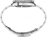 SEIKO Mens Black Dial Silver Band Stainless Steel Automatic Watch - SRPH17