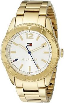 Tommy Hilfiger Women's 1781268 Casual Sport Analog Display Quartz Gold Watch