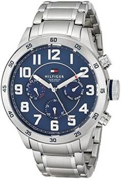 Tommy Hilfiger Men's 1791053 Stainless Steel Watch with Link Bracelet