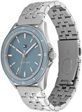 Tommy Hilfiger Women's Emma Quartz Watch with Stainless Steel Strap, Silver, 17 (Model: 1782481)