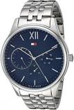 Tommy Hilfiger Men's Quartz Stainless Steel and Stainless Steel Bracelet Casual Watch, Color: Blue (Model: 1791416)