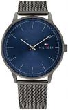 Tommy Hilfiger Men's Quartz Stainless Steel and Mesh Bracelet Watch, Color: Grey (Model: 1791878)