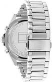 Tommy Hilfiger Men's Quartz Stainless Steel and Link Bracelet Watch, Color: Black (Model: 1791916)