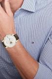 Tommy Hilfiger 1710501 Men's Stainless Steel Case and Leather Strap Watch Color: Brown