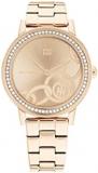 Tommy Hilfiger Women's Quartz Stainless Steel and Link Bracelet Watch, Color: Light Carnation Gold (Model: 1782436)