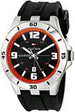 Tommy Hilfiger Men's 1791064 Stainless Steel Watch with Black Silicone Band