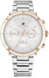 Tommy Hilfiger Women's Qtz Multifunction Stainless Steel and Bracelet Casual Watch, Color: Silver (Model: 1782348)