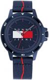 Tommy Hilfiger Men's Quartz Plastic & Aluminum and #Tide Ocean Recycled Plastic Nylon Strap Watch, Color: Navy (Model: 1791997)