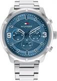 Tommy Hilfiger Men's Multifunction Stainless Steel Case and Link Bracelet Watch, Color: Silver (Model: 1792077)