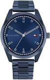 Tommy Hilfiger Men's Quartz Stainless Steel and Link Bracelet Watch, Color: Navy (Model: 1710456)
