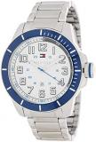 Tommy Hilfiger Three-Hand Silver-Tone Stainless Steel Men's watch #1791073