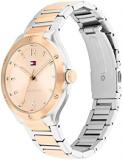 Tommy Hilfiger Women's Quartz Stainless Steel and Link Bracelet Watch, Color: Light Rose Gold (Model: 1782476)
