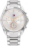 Tommy Hilfiger Women's Quartz Multifunction Stainless Steel and Link Bracelet Watch, Color: Silver (Model: 1782384)