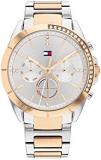 Tommy Hilfiger Women's Quartz Multifunction Stainless Steel and Link Bracelet Watch, Color: Two Tone (Model: 1782387)