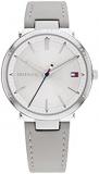Tommy Hilfiger Women's Quartz Stainless Steel and Leather Strap Watch, Color: Beige (Model: 1782410)