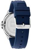 Tommy Hilfiger Men's Stainless Steel & Multicolor Aluminum Case and Silicone Strap Watch, Color: Blue (Model: 1792009)