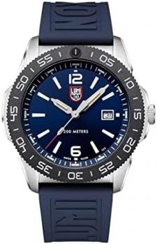 Luminox Pacific Diver 44mm Blue Dial with Blue Rubber Swiss Quartz Watch 3123.DF