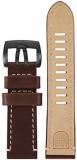 Luminox Men's Black & Beige 26mm Leather 1867 Field Series Stainless Steel Buckle Watch Band