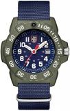 Luminox Navy Seal XS.3503.ND.L Mens Watch 45mm - Military Dive Watch in Blue/Green Date Function 200m Water Resistant