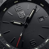 Luminox Pacific Diver 44mm Black with Red Rubber Swiss Quartz Watch 3121.BO.RF